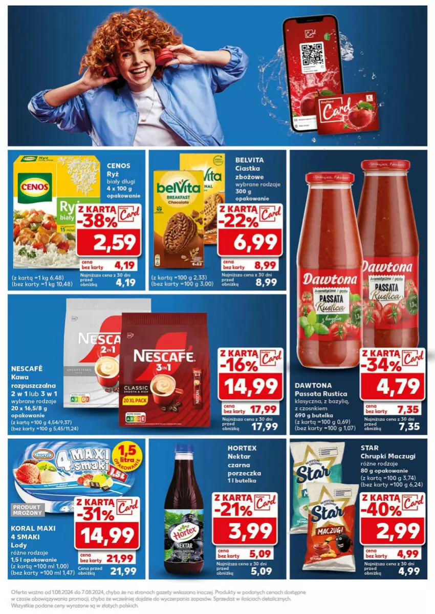 Gazetka promocyjna Kaufland - ważna 05.08 do 07.08.2024 - strona 21 - produkty: Bazyl, BelVita, Ciastka, Dawtona, Fa, Lody, Nektar, Por, Rust, Ser