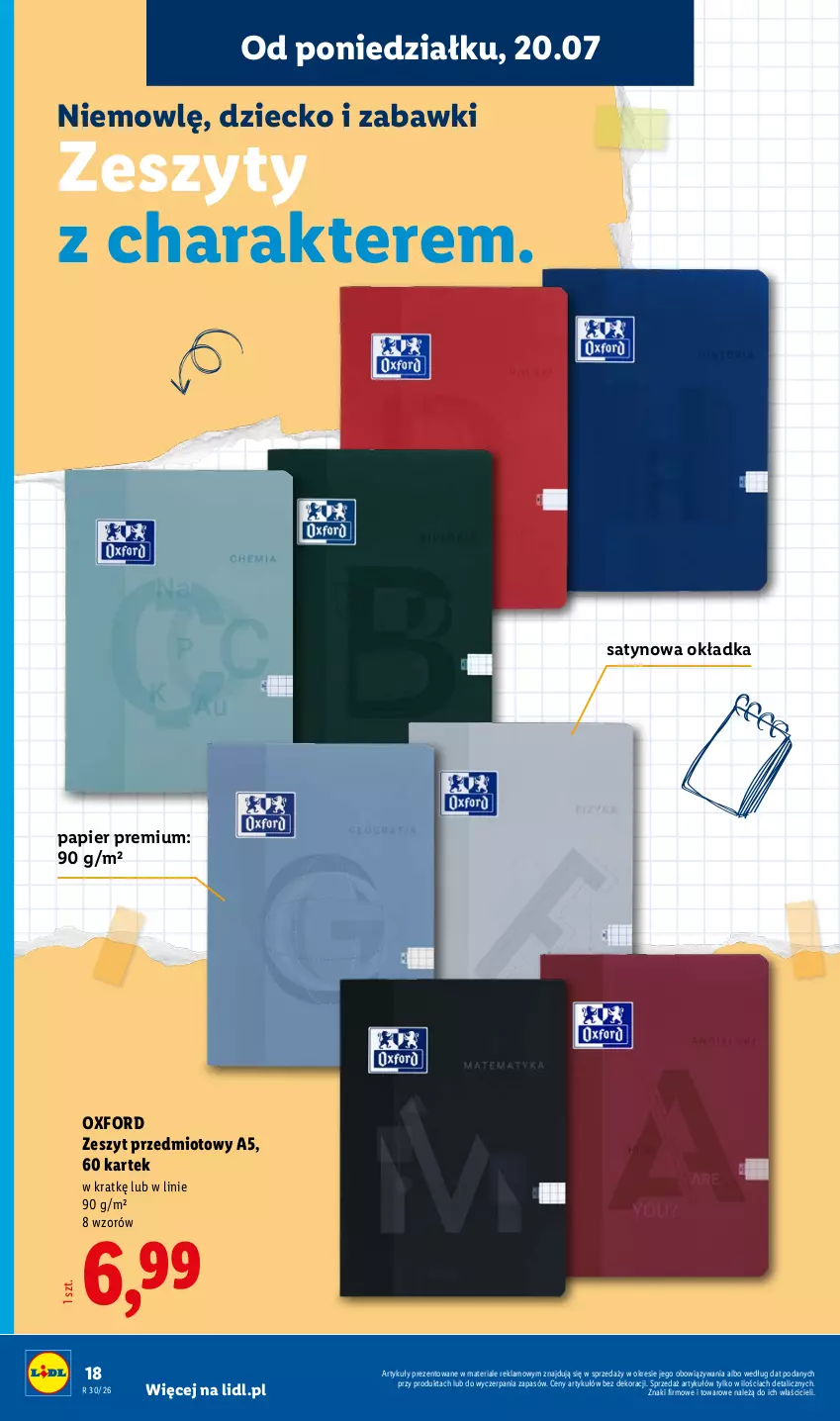 Gazetka promocyjna Lidl - Katalog ważny od 20.07 - ważna 20.07 do 25.07.2026 - strona 18 - produkty: Papier