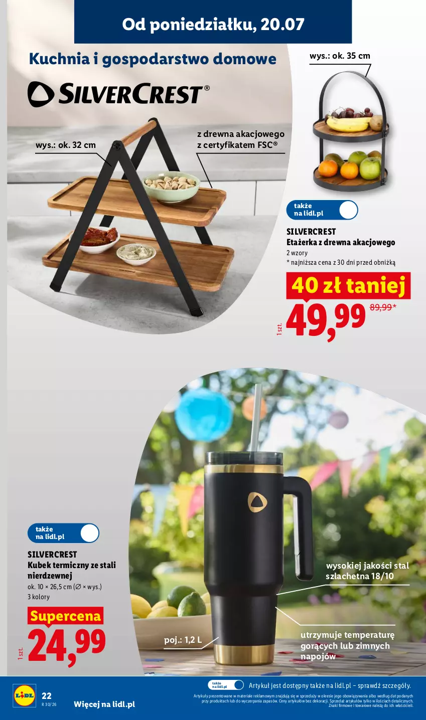 Gazetka promocyjna Lidl - Katalog ważny od 20.07 - ważna 20.07 do 25.07.2026 - strona 24 - produkty: Kubek, Kubek termiczny, Kuchnia, Silvercrest, Sok