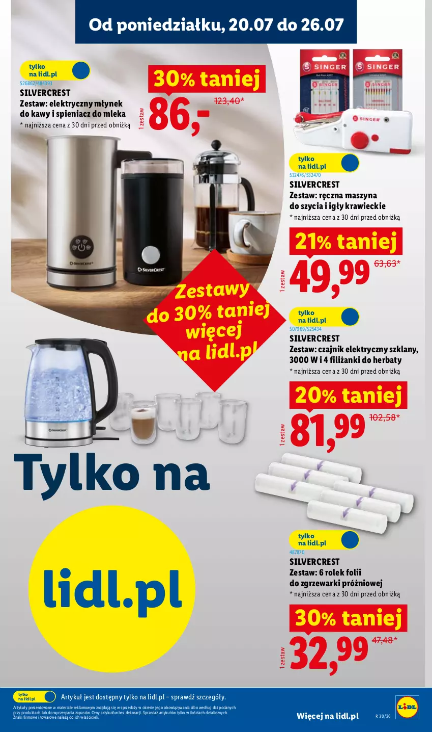 Gazetka promocyjna Lidl - Katalog ważny od 20.07 - ważna 20.07 do 25.07.2026 - strona 27 - produkty: Czajnik, Czajnik elektryczny, Młynek, Młynek do kawy, Silvercrest, Szyna