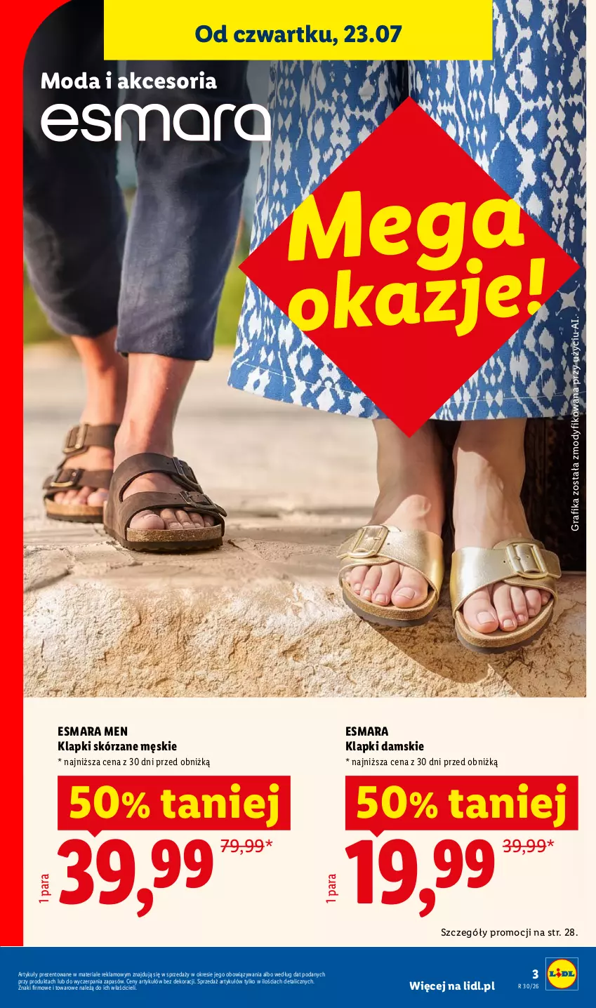Gazetka promocyjna Lidl - Katalog ważny od 20.07 - ważna 20.07 do 25.07.2026 - strona 3 - produkty: Gra, Grafika, Klapki, Moda