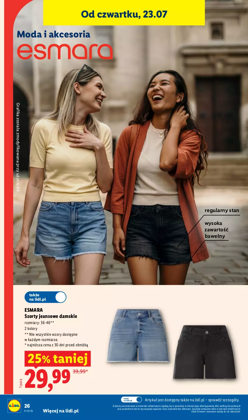 Gazetka promocyjna Lidl - Katalog ważny od 20.07 - ważna 20.07 do 25.07.2026 - strona 34 - produkty: Gra, Grafika, Moda, Sok, Szorty
