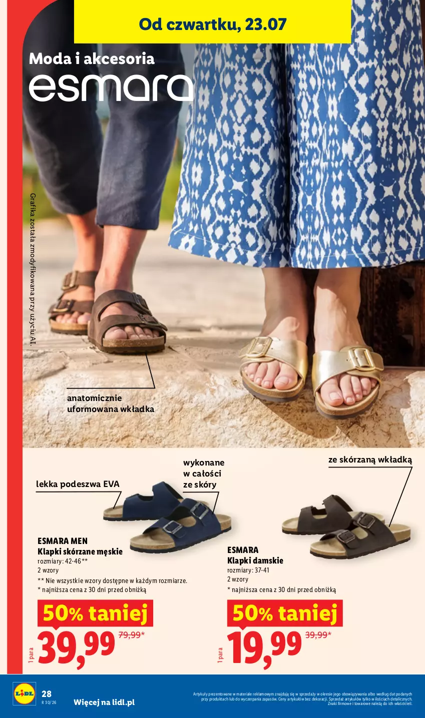 Gazetka promocyjna Lidl - Katalog ważny od 20.07 - ważna 20.07 do 25.07.2026 - strona 36 - produkty: Atomic, Gra, Grafika, Klapki, Moda