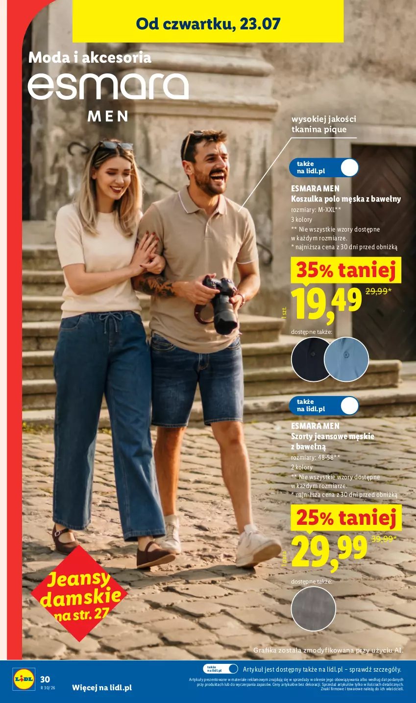 Gazetka promocyjna Lidl - Katalog ważny od 20.07 - ważna 20.07 do 25.07.2026 - strona 38 - produkty: Gra, Grafika, Kosz, Koszulka, Moda, Sok, Szorty