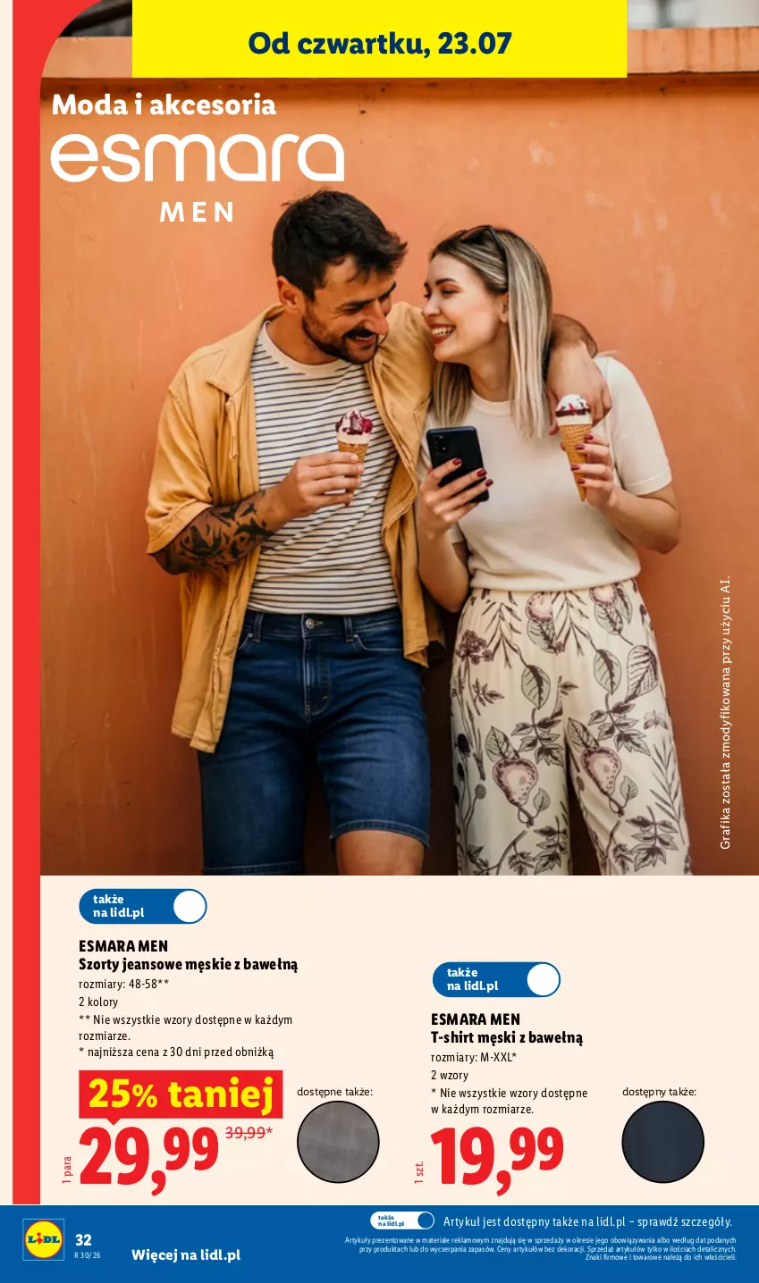 Gazetka promocyjna Lidl - Katalog ważny od 20.07 - ważna 20.07 do 25.07.2026 - strona 40 - produkty: Gra, Grafika, Moda, Szorty, T-shirt