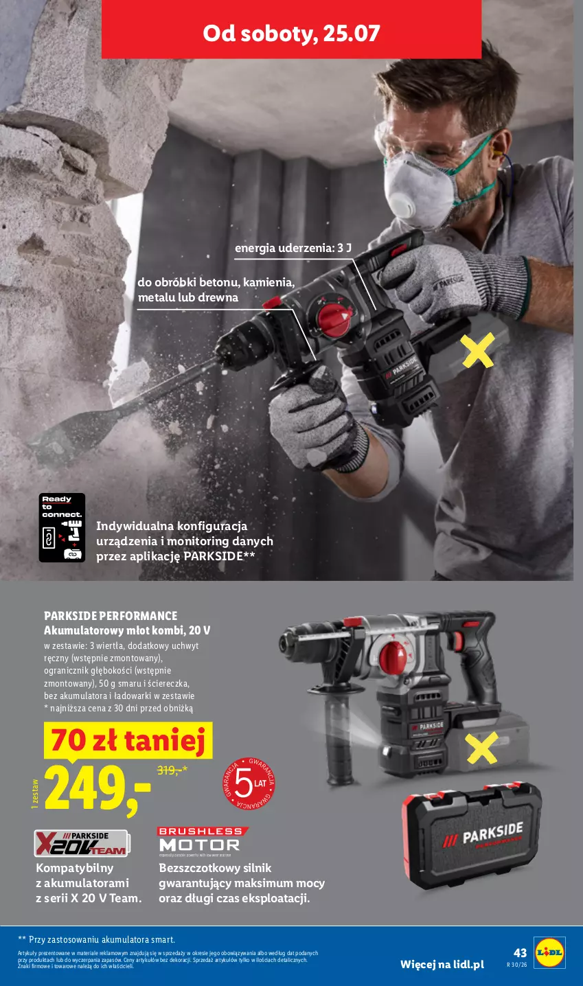 Gazetka promocyjna Lidl - Katalog ważny od 20.07 - ważna 20.07 do 25.07.2026 - strona 51 - produkty: Akumulator, Gra, Młot, Monitor, Ogród, Parkside, Ser
