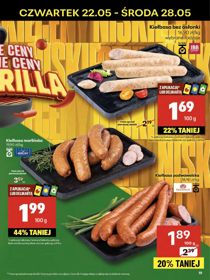 Gazetka promocyjna Delikatesy Centrum - Franczyza DC21 Czwartek - ważna 22.05 do 28.05.2025 - strona 19 - produkty: Kiełbasa, Rum