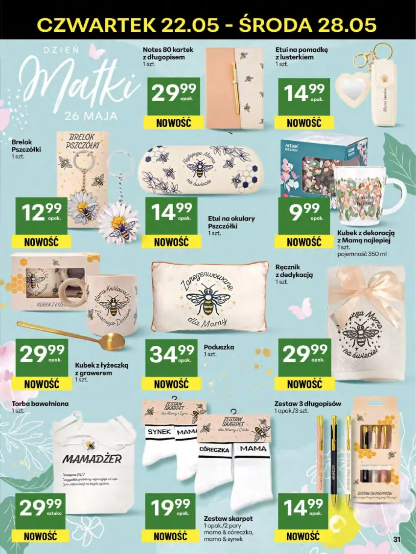 Gazetka promocyjna Delikatesy Centrum - Franczyza DC21 Czwartek - ważna 22.05 do 28.05.2025 - strona 31 - produkty: Długopis, Gra, Karp, Kubek, LG, Ręcznik, Torba