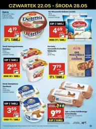 Gazetka promocyjna Delikatesy Centrum - Franczyza DC21 Czwartek - Gazetka - ważna od 28.05 do 28.05.2025 - strona 25 - produkty: Mozzarella, Cheddar, Ser, Rum, Jaja, Mlekovita, Serek kanapkowy, Serek homogenizowany, Serek, Hochland, Galbani, Delma, Miecz, Mleko