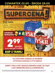 Gazetka promocyjna Delikatesy Centrum - Franczyza DC21 Czwartek - Gazetka - ważna od 28.05 do 28.05.2025 - strona 5 - produkty: Piwo, Rum, Tyskie