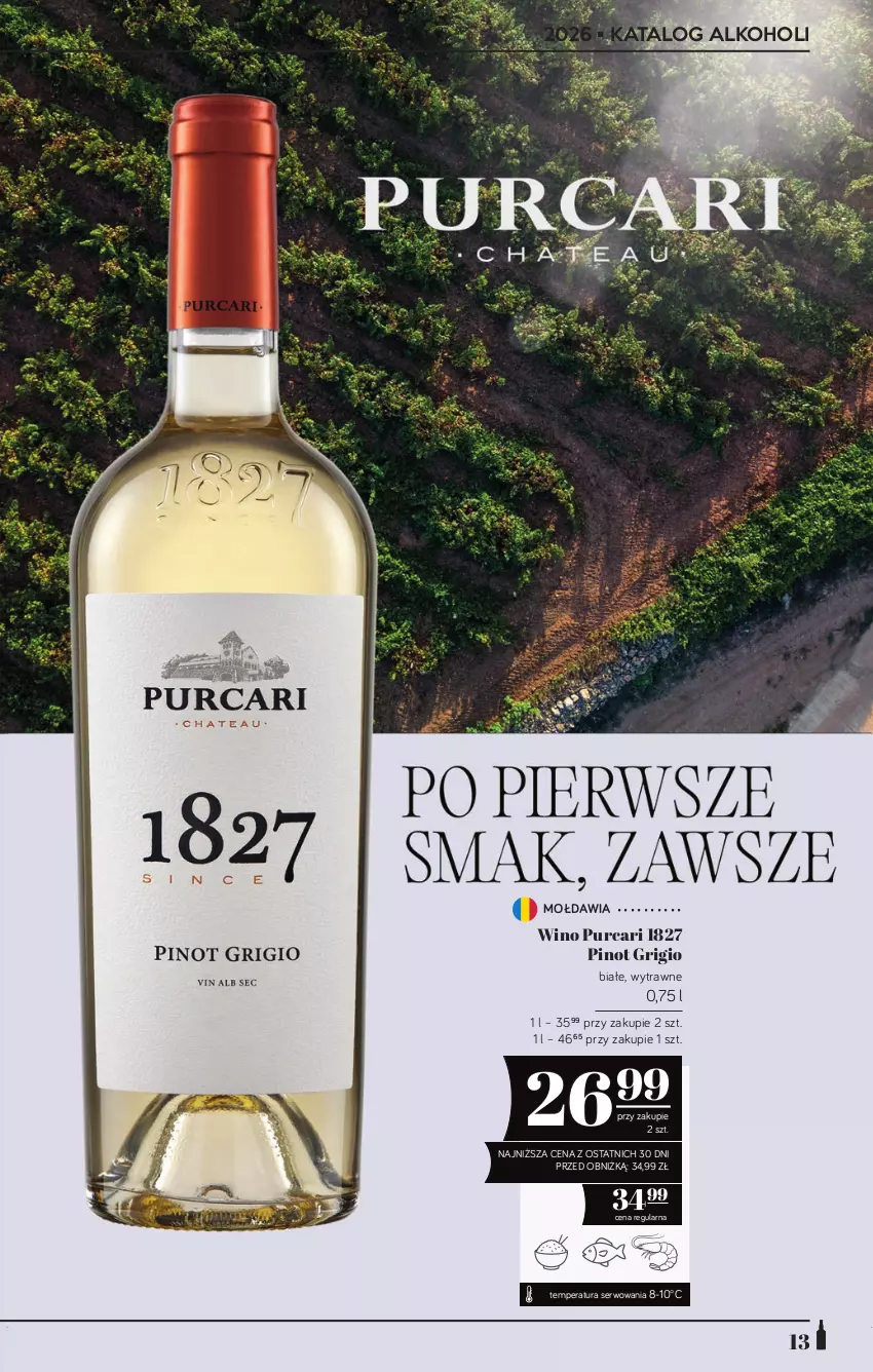 Gazetka promocyjna PoloMarket - Katalog alkoholi 20/2026 - ważna 22.10 do 04.11.2026 - strona 13 - produkty: Pinot Grigio, Pur, Ser, Wino