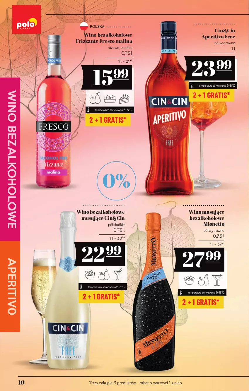 Gazetka promocyjna PoloMarket - Katalog alkoholi 20/2026 - ważna 22.10 do 04.11.2026 - strona 16 - produkty: Fresco, Gra, Mionetto, Mus, Ser, Wino, Wino bezalkoholowe, Wino musujące