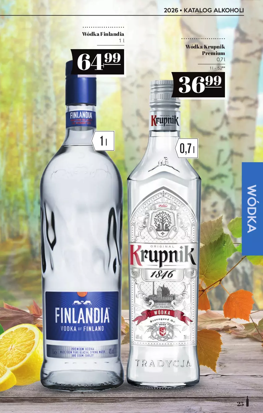 Gazetka promocyjna PoloMarket - Katalog alkoholi 20/2026 - ważna 22.10 do 04.11.2026 - strona 25 - produkty: Finlandia, Krupnik, Wódka