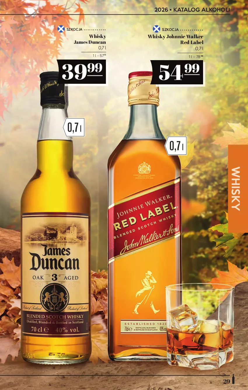 Gazetka promocyjna PoloMarket - Katalog alkoholi 20/2026 - ważna 22.10 do 04.11.2026 - strona 29 - produkty: Johnnie Walker, Koc, Whisky