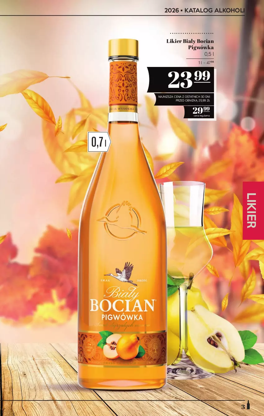 Gazetka promocyjna PoloMarket - Katalog alkoholi 20/2026 - ważna 22.10 do 04.11.2026 - strona 3 - produkty: Biały Bocian, Likier