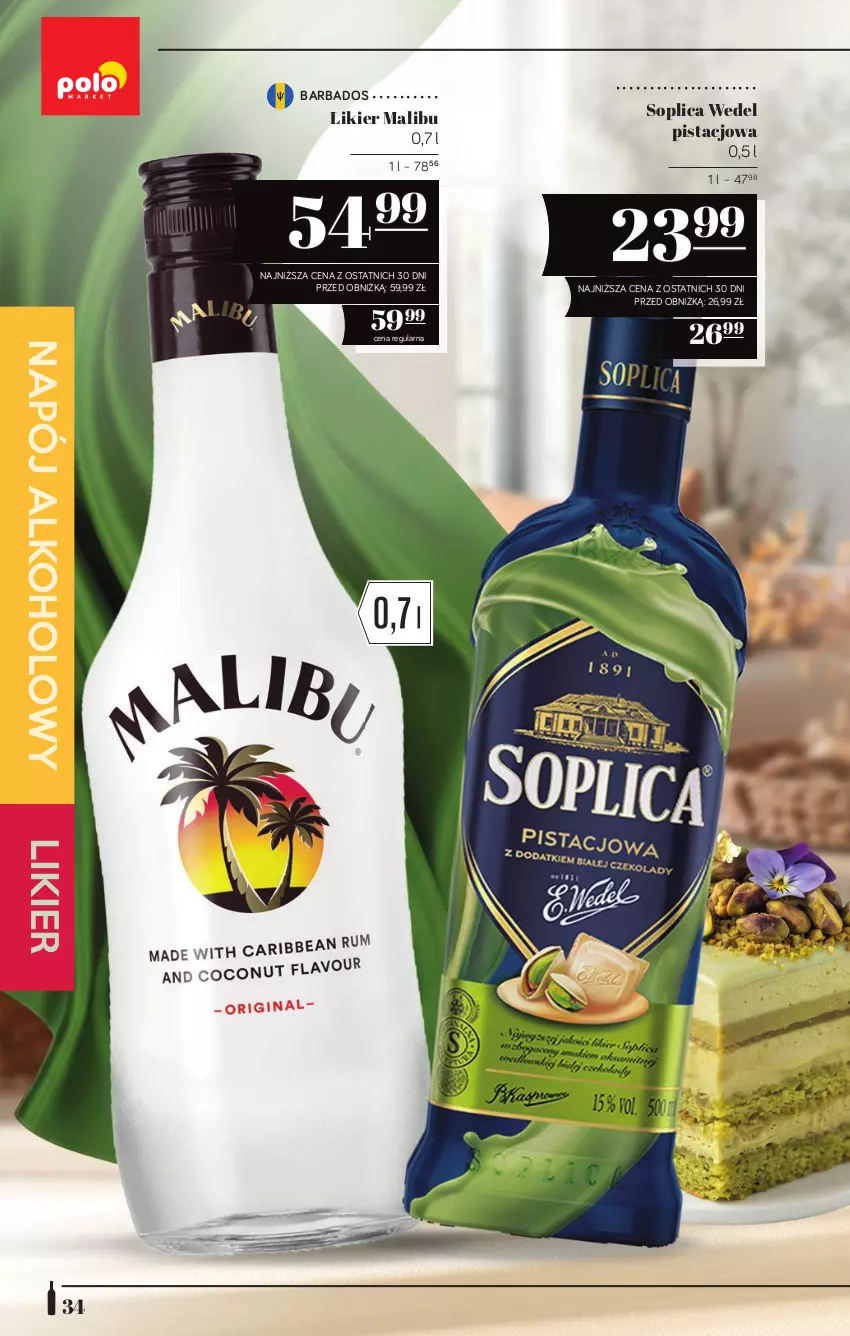 Gazetka promocyjna PoloMarket - Katalog alkoholi 20/2026 - ważna 22.10 do 04.11.2026 - strona 34 - produkty: Likier, Malibu, Napój, Soplica
