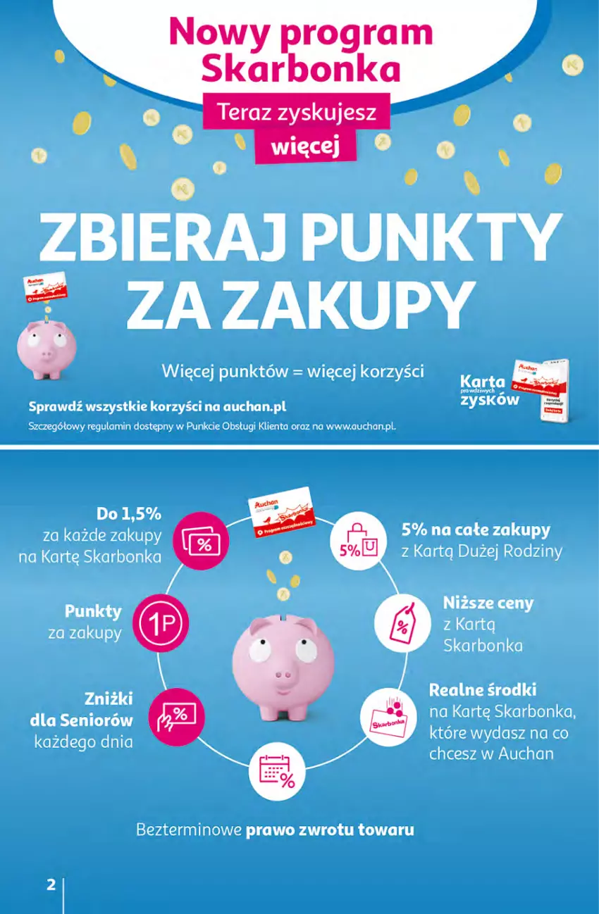 Gazetka promocyjna Auchan - przeNISKIE CENY Jedz zdrowo i czuj się przepięknie Hipermarkety - ważna 10.03 do 16.03.2022 - strona 2