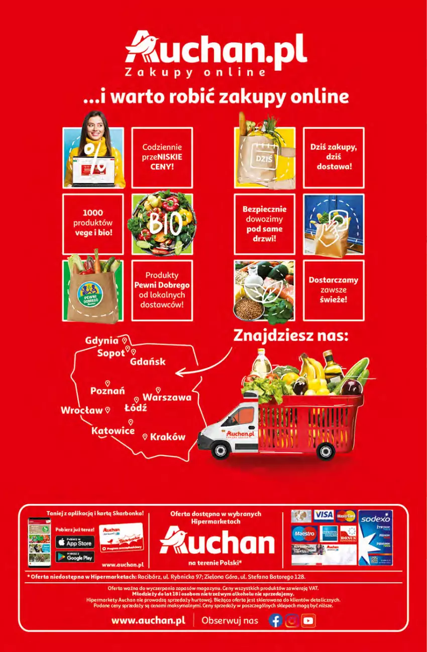 Gazetka promocyjna Auchan - przeNISKIE CENY Jedz zdrowo i czuj się przepięknie Hipermarkety - ważna 10.03 do 16.03.2022 - strona 32 - produkty: Drzwi, Fa, Ser, Tera