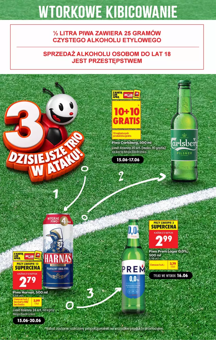Gazetka promocyjna Biedronka - Gazetka - ważna 15.06 do 22.06.2026 - strona 2 - produkty: Gra, Harnaś, Piwa, Piwo