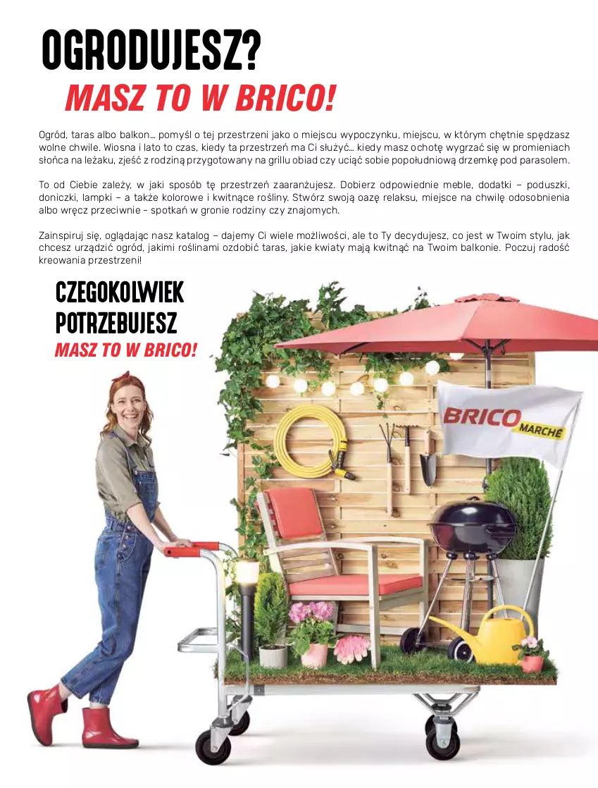 Gazetka promocyjna Bricomarche - Gazetka - ważna 31.03 do 15.05.2021 - strona 4 - produkty: Grill, Meble, Ogród, Parasol