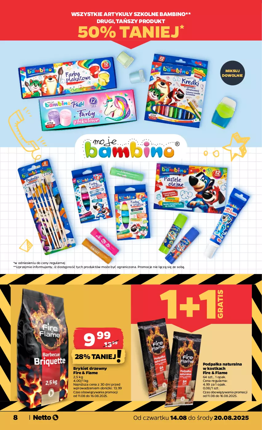 Gazetka promocyjna Netto - Od Czwartku Przemysłowa - ważna 14.08 do 20.08.2025 - strona 8 - produkty: Brykiet drzewny, Gra