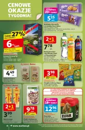 Gazetka promocyjna Auchan - Wielkie przeboje cenowe Supermarket - Gazetka - ważna od 22.10 do 22.10.2025 - strona 6 - produkty: Piwa, Piwo, Ciastka, Gra, Cukier, Chipsy, Mirinda, Chrupki, Pepsi, Napój gazowany, Danio, Cukier trzcinowy, Herbata, Mango, Napój, Biszkopty, Milka, Fa