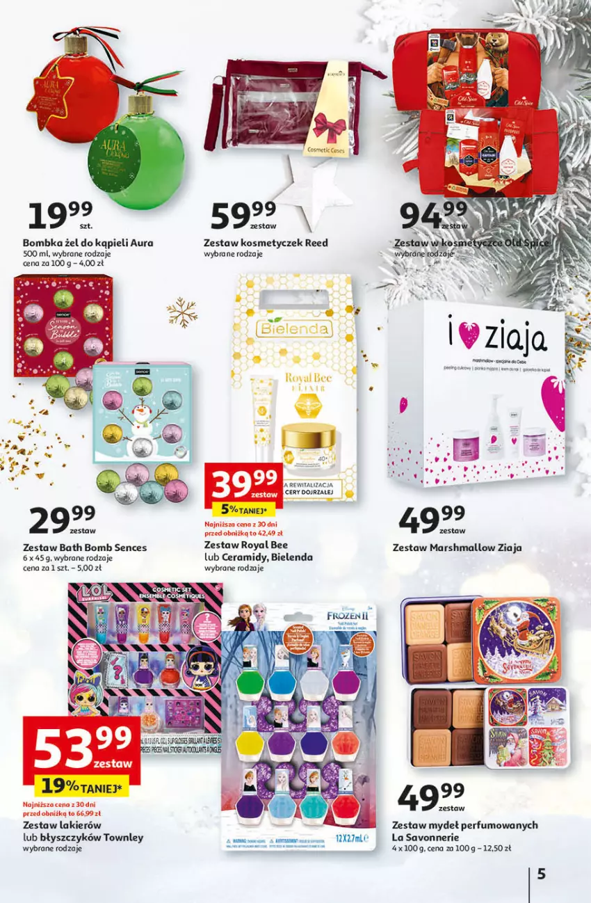 Gazetka promocyjna Auchan - Gazetka Magia Świąt Część 4 Hipermarket Auchan - ważna 07.12 do 13.12.2023 - strona 5 - produkty: Bielenda, Lakier, Mars, Perfum, Ziaja