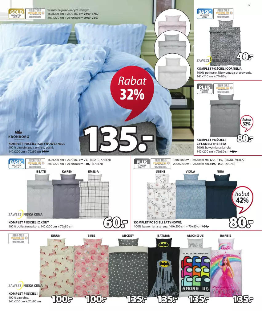 Gazetka promocyjna Jysk - Oferta tygodnia - ważna 11.01 do 31.01.2023 - strona 18 - produkty: Barbie, Komplet pościeli, Pościel, Wełna