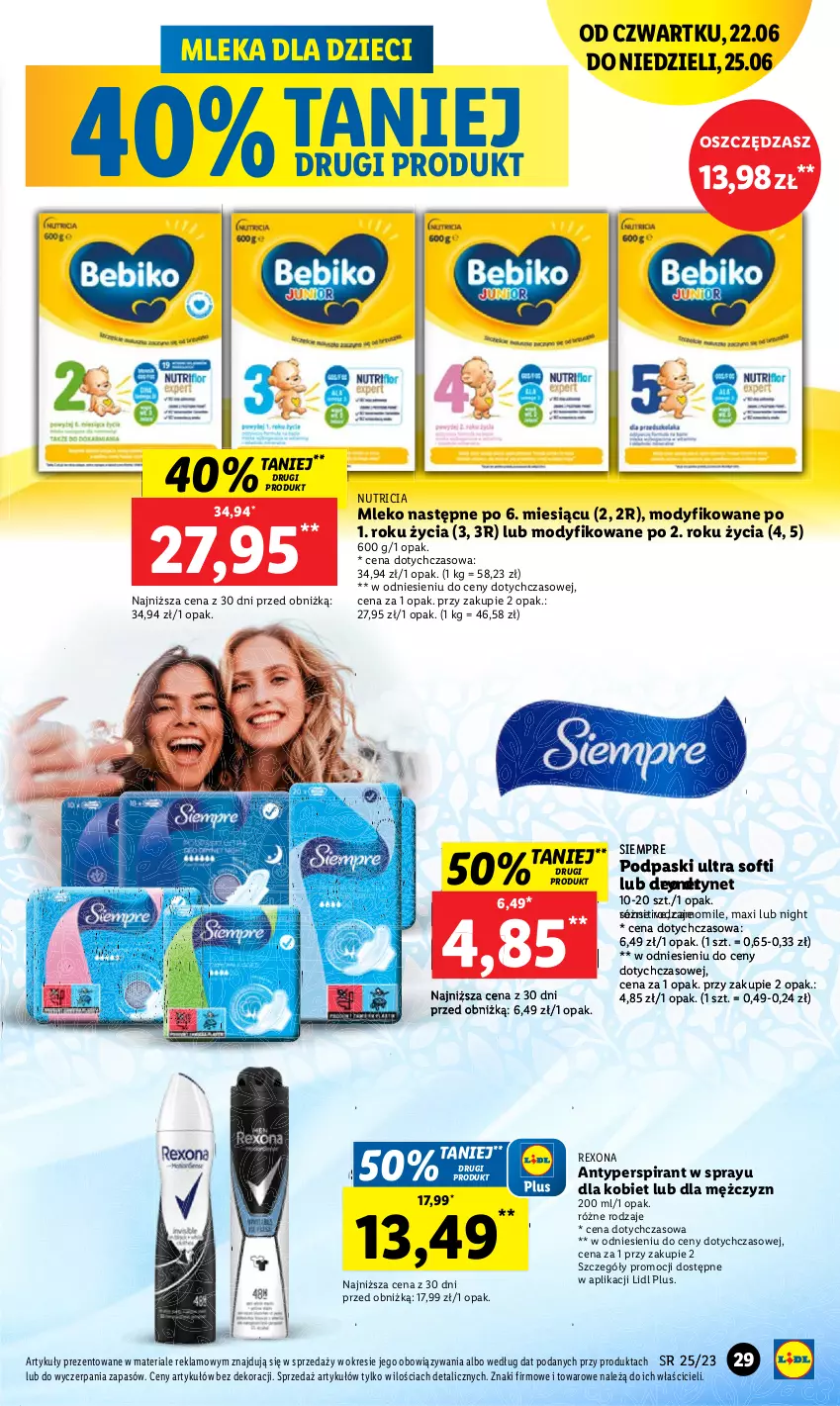 Gazetka promocyjna Lidl - GAZETKA - ważna 22.06 do 25.06.2023 - strona 37 - produkty: Dzieci, O nas, Podpaski