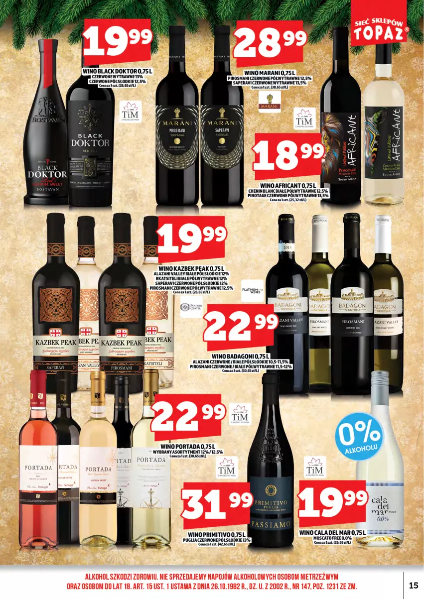 Gazetka promocyjna Topaz - Gazetka - ważna 15.12 do 31.12.2025 - strona 17 - produkty: Fa, Lack, Por, Portada, Wino