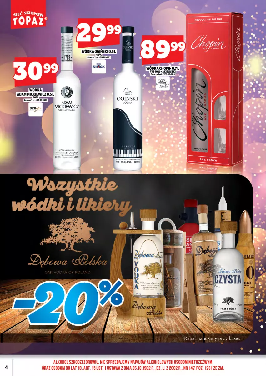 Gazetka promocyjna Topaz - Gazetka - ważna 15.12 do 31.12.2025 - strona 6 - produkty: Gin, Ogiński, Wódka