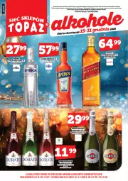 Gazetka promocyjna Topaz - Gazetka - Gazetka - ważna od 31.12 do 31.12.2025 - strona 3 - produkty: Top, Mus, Martini, Wino musujące, Johnnie Walker, Prosecco, Whisky, Wino, Likier, Aperol