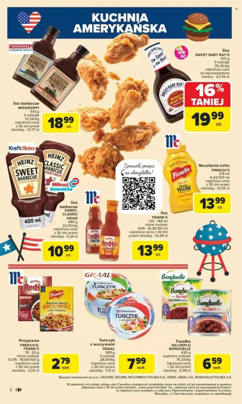 Gazetka promocyjna Carrefour - ważna 26.05 do 07.06.2025 - strona 10 - produkty: Bonduelle, Fa, Gra, Graal, Heinz, Mus, Musztarda, Sos, Tuńczyk, Warzywa
