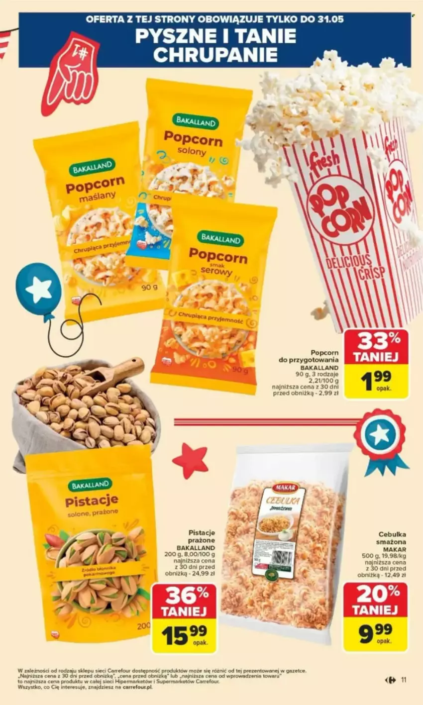 Gazetka promocyjna Carrefour - ważna 26.05 do 07.06.2025 - strona 3 - produkty: Bakalland, Pistacje, Popcorn, Por