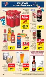 Gazetka promocyjna Carrefour - Gazetka - ważna od 07.06 do 07.06.2025 - strona 17 - produkty: Piwa, Por, Gin, Rura, Coca-Cola, Napój gazowany, Whisky, Szklanka, Napój, Fa