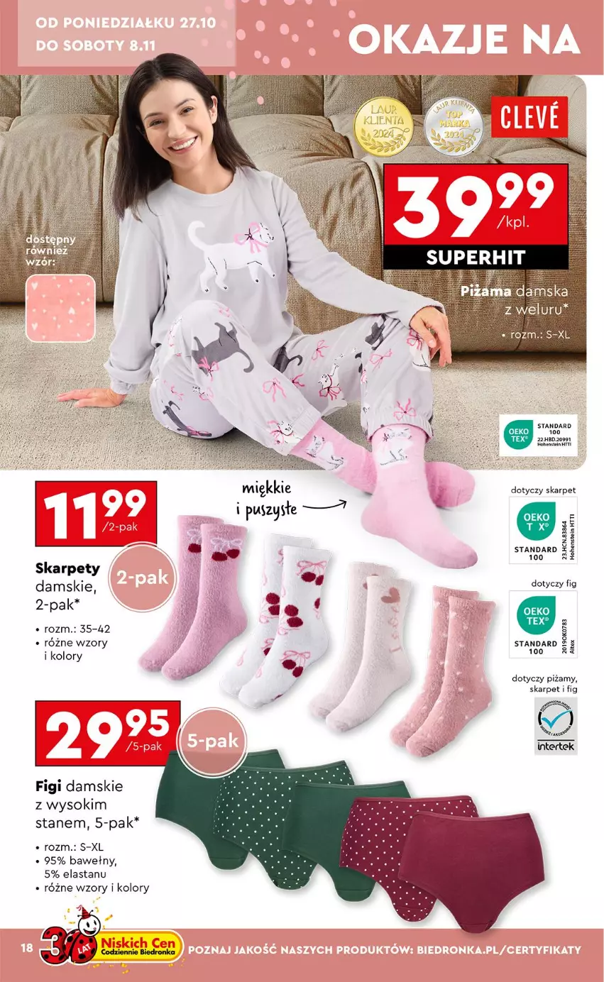 Gazetka promocyjna Biedronka - Okazje Tygodnia - ważna 27.10 do 08.11.2025 - strona 18 - produkty: Figi, Karp, Sok