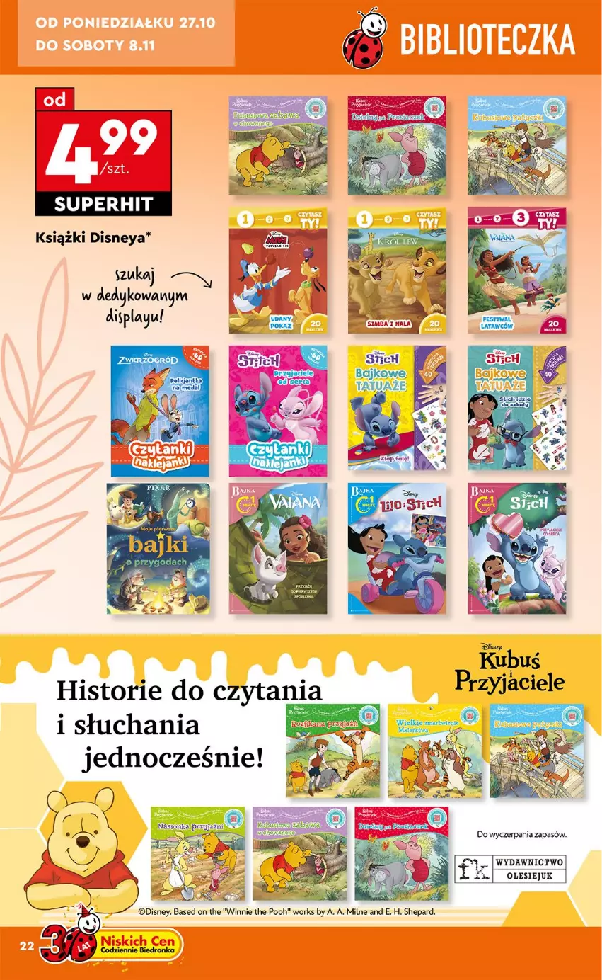 Gazetka promocyjna Biedronka - Okazje Tygodnia - ważna 27.10 do 08.11.2025 - strona 22 - produkty: Disney, Fa