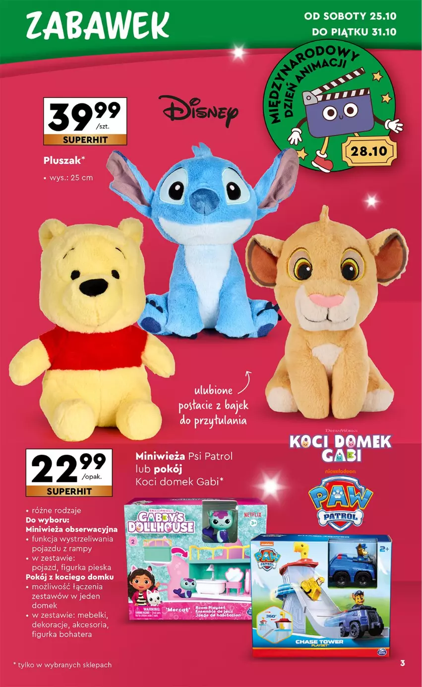 Gazetka promocyjna Biedronka - Okazje Tygodnia - ważna 27.10 do 08.11.2025 - strona 3 - produkty: Koc, Pluszak, Pojazd, Psi Patrol, Ser, Tera