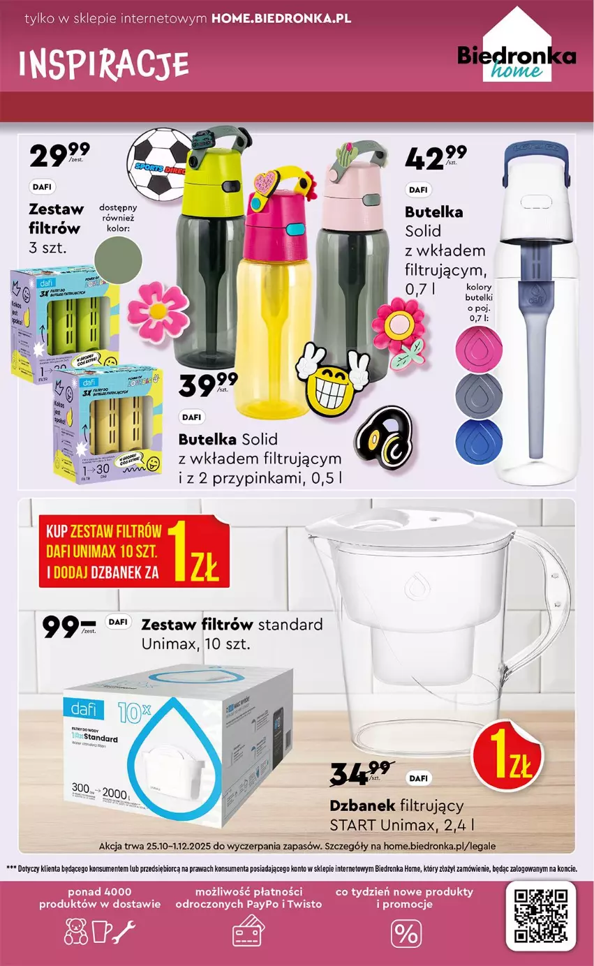 Gazetka promocyjna Biedronka - Okazje Tygodnia - ważna 27.10 do 08.11.2025 - strona 41 - produkty: Dzbanek, Dzbanek filtrujący, Fa, Inka, Koc, Mięta