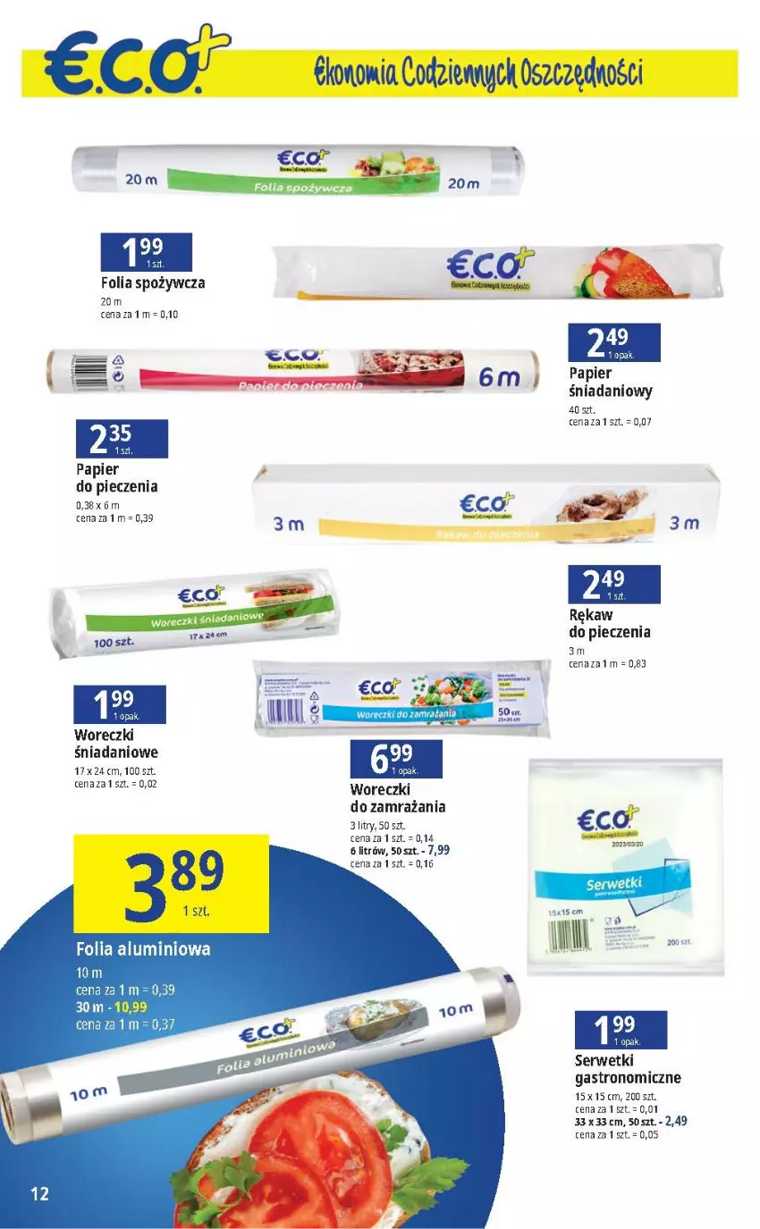 Gazetka promocyjna E Leclerc - ważna 05.09 do 16.09.2023 - strona 12 - produkty: Danio, Papier, Piec, Rękaw do pieczenia, Ser, Serwetki