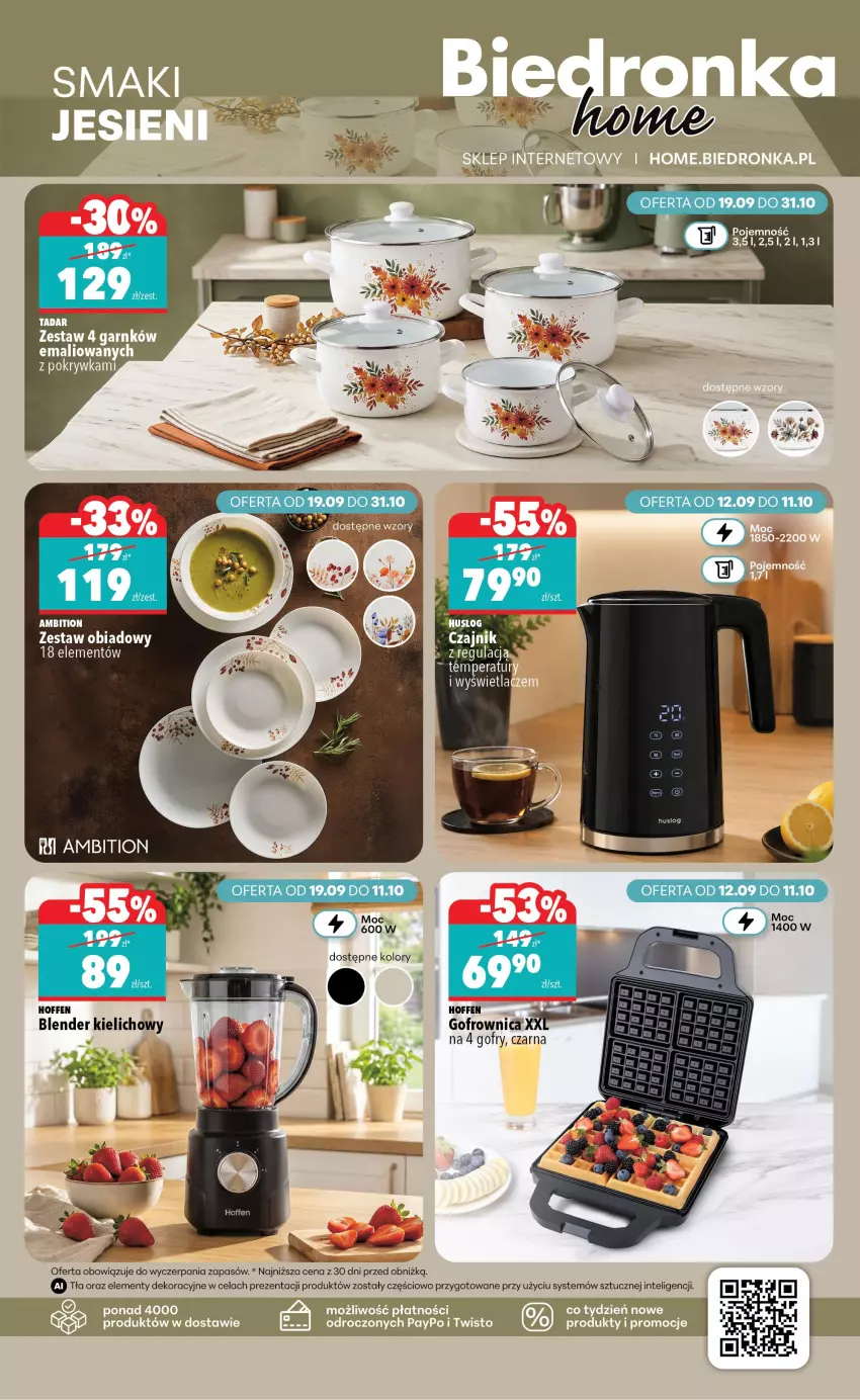 Gazetka promocyjna Biedronka - Biedronka Home - ważna 19.09 do 26.09.2026 - strona 3 - produkty: Blender, Czajnik, Gofrownica, Gofry, Intel