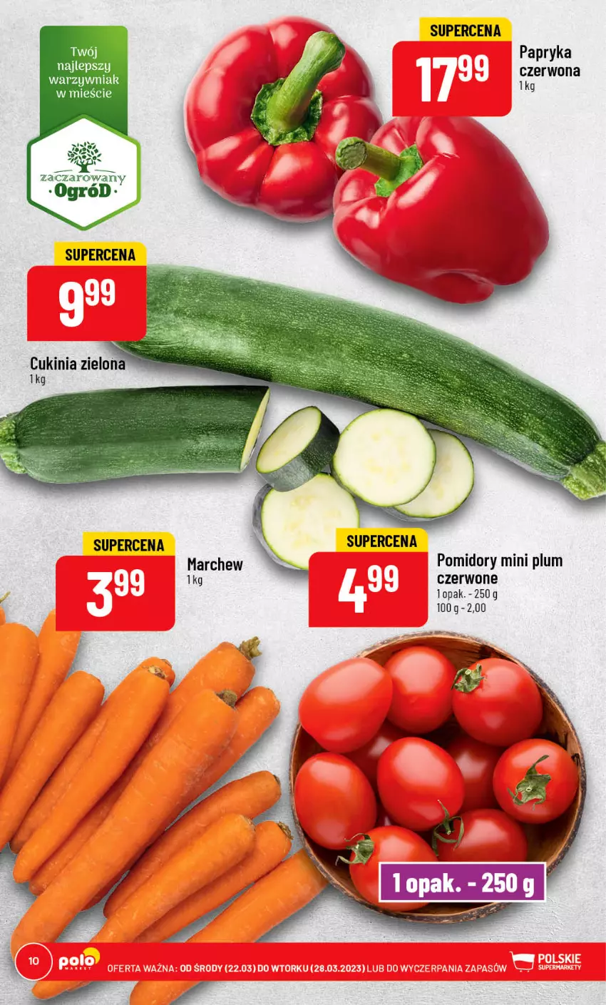 Gazetka promocyjna PoloMarket - Gazetka pomocyjna - ważna 22.03 do 28.03.2023 - strona 10 - produkty: Papryka, Pomidory