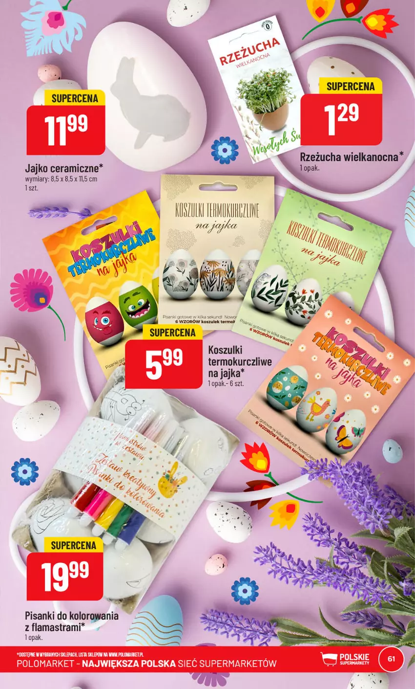 Gazetka promocyjna PoloMarket - Gazetka pomocyjna - ważna 22.03 do 28.03.2023 - strona 61 - produkty: Kosz, Rzeżucha, Sanki