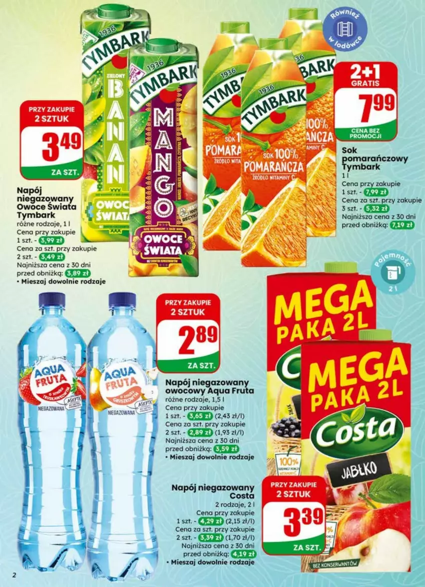 Gazetka promocyjna Dino - ważna 01.04 do 07.04.2026 - strona 12 - produkty: Napój, Napój niegazowany, Owoce, Sok, Tymbark