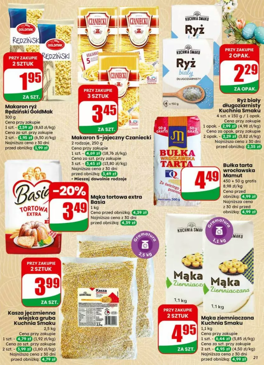 Gazetka promocyjna Dino - ważna 01.04 do 07.04.2026 - strona 14 - produkty: Basia, Bułka, Bułka tarta, Gra, Kasza, Kasza jęczmienna, Kuchnia, Mąka, Mąka tortowa, Makaron, O nas, Ryż, Tarta