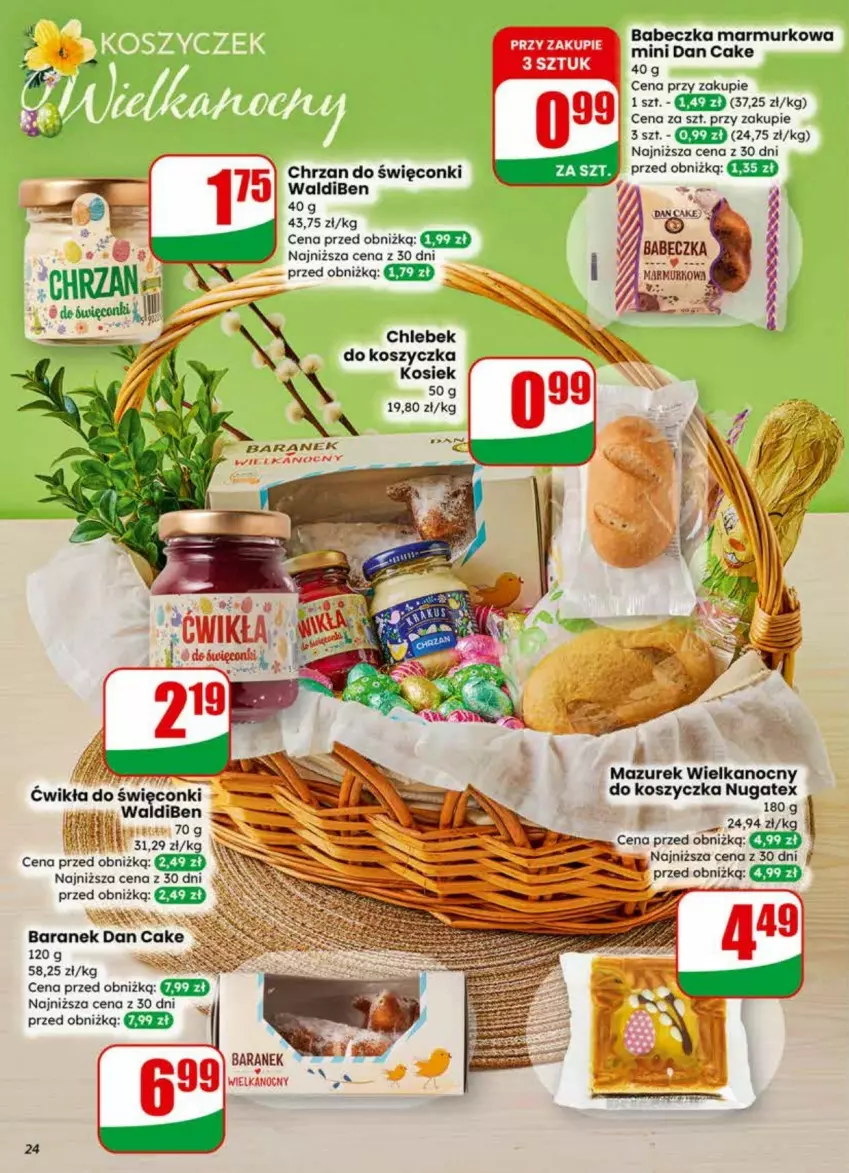 Gazetka promocyjna Dino - ważna 01.04 do 07.04.2026 - strona 17 - produkty: Chleb, Chrzan, Dan Cake, Fa, Kosz
