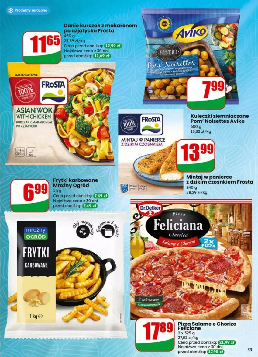 Gazetka promocyjna Dino - ważna 01.04 do 07.04.2026 - strona 27 - produkty: Frosta, Kurczak, Makaron, Mintaj, Pizza