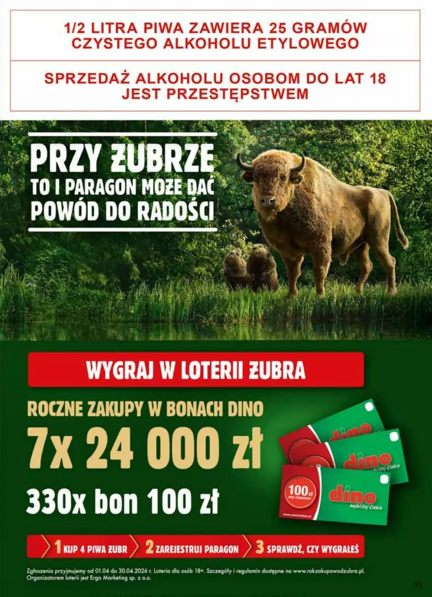 Gazetka promocyjna Dino - ważna 01.04 do 07.04.2026 - strona 47 - produkty: Gra, Piwa
