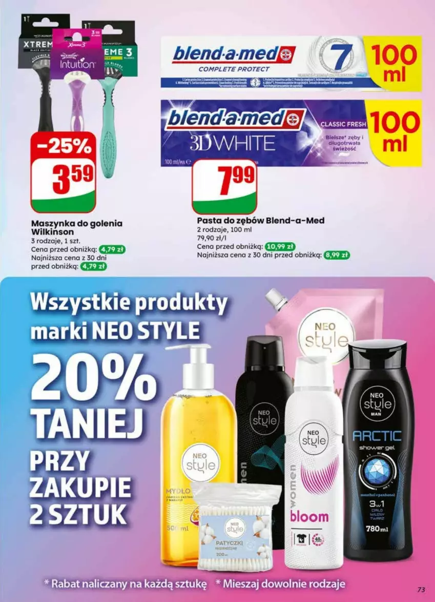 Gazetka promocyjna Dino - ważna 01.04 do 07.04.2026 - strona 71 - produkty: Blend-a-Med, Maszynka, Maszynka do golenia, Pasta do zębów, Szynka