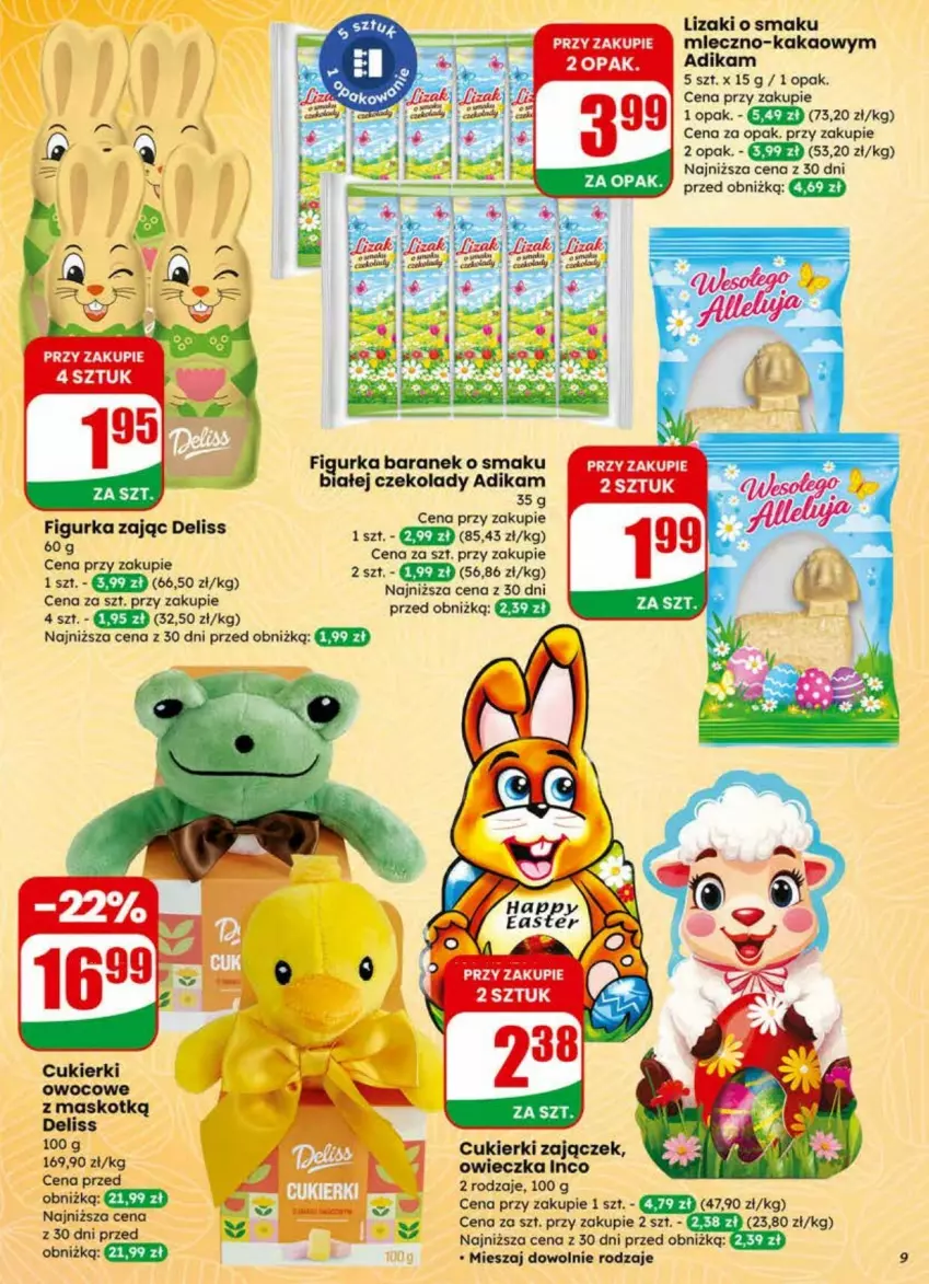 Gazetka promocyjna Dino - ważna 01.04 do 07.04.2026 - strona 78 - produkty: Cukier, Cukierki, Deliss, Kakao, Lizaki